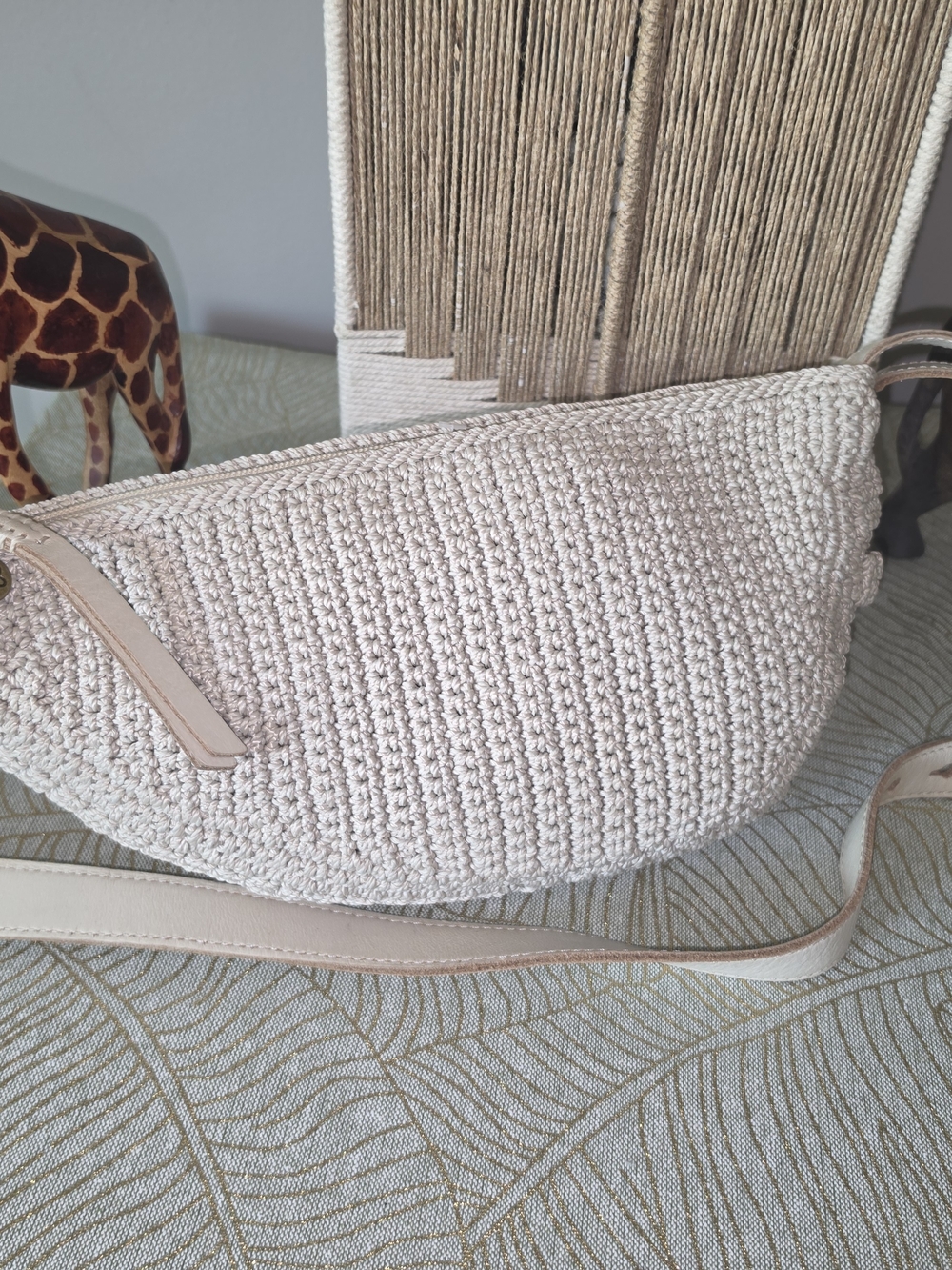 The Sak Cream Woven Crescent Crossbody - Picture 5 of 10